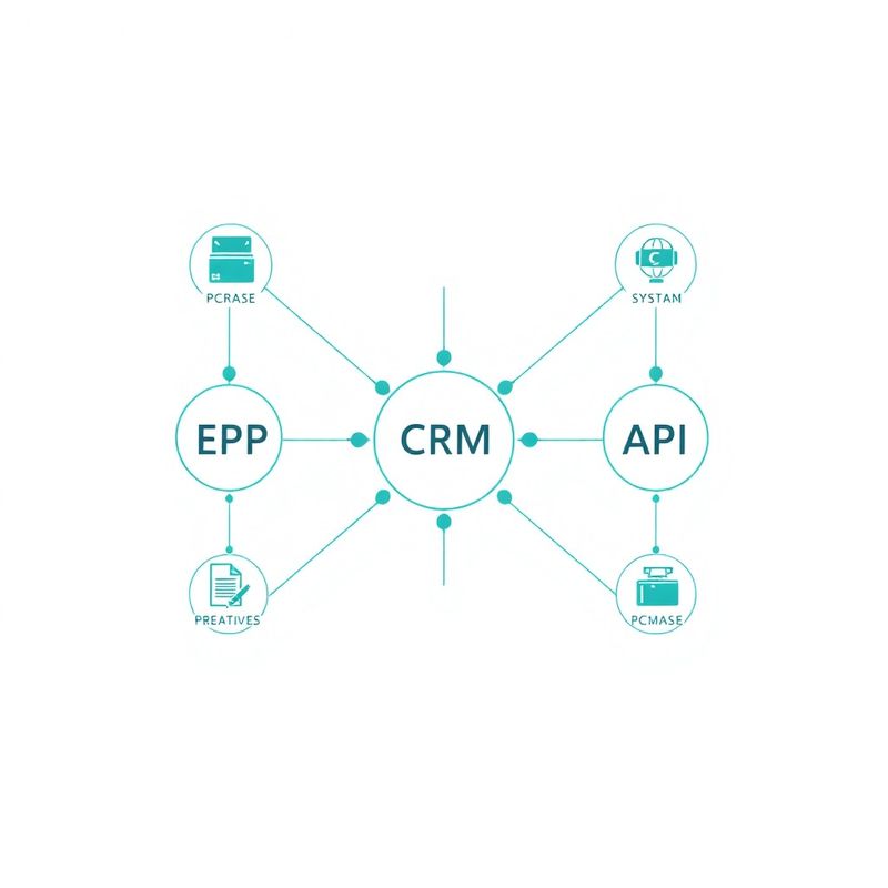 Diagramă de integrări între ERP, CRM și API Grup Popescu